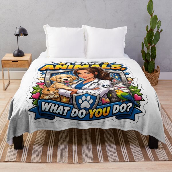 Item preview, I Save Animals What Do You Do? Funny Veterinarian Gift designed and sold by Bettybee00.