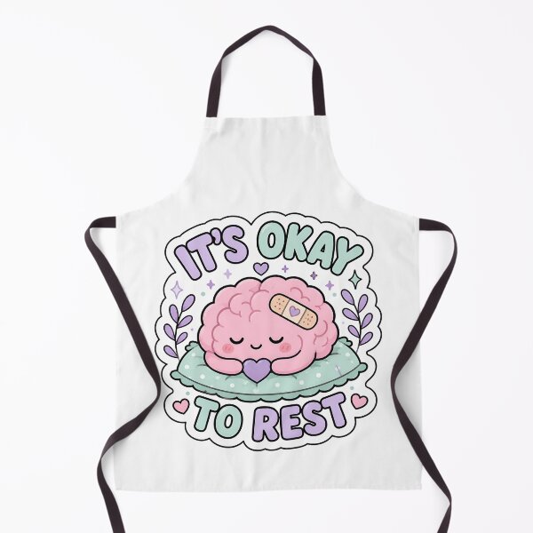 Item preview, It’s Okay to Rest Cute Brain Mental Health Design | Self Care Motivation designed and sold by HobsS.