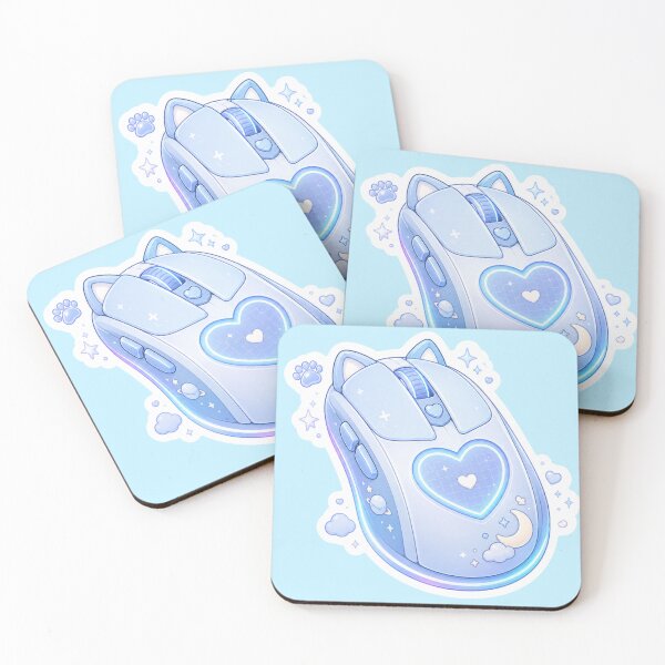 Item preview, Celestial Blue Gaming Mouse Sticker designed and sold by Christiana-Art.