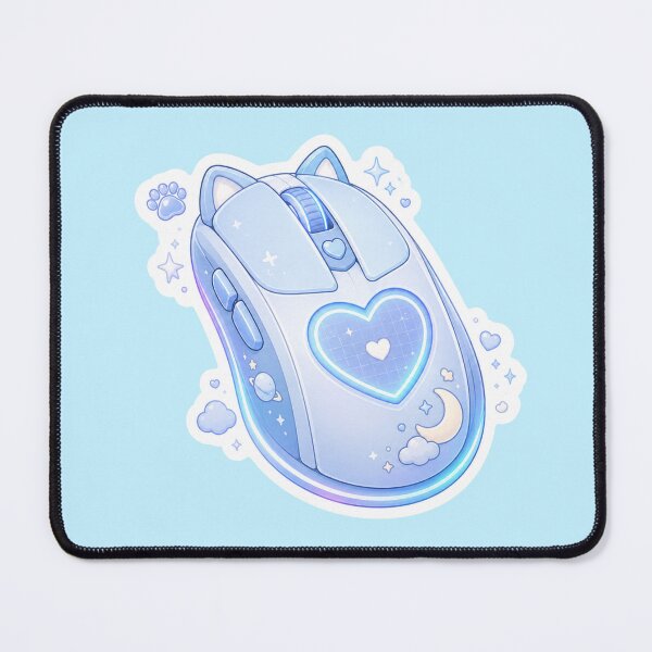 Item preview, Celestial Blue Gaming Mouse Sticker designed and sold by Christiana-Art.