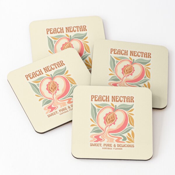 Item preview, Retro Peach Nectar Vintage 70s Pop Art designed and sold by DuckOddity.