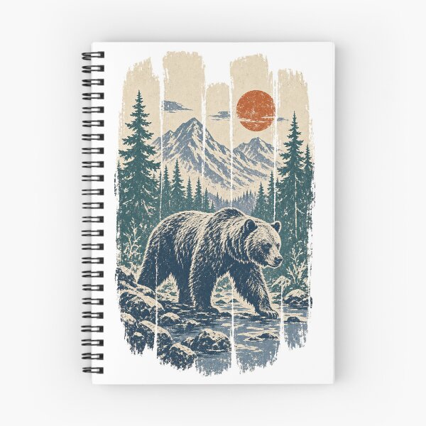 Item preview, Grizzly Bear in the Mountain Valley designed and sold by VisualArtsOasis.