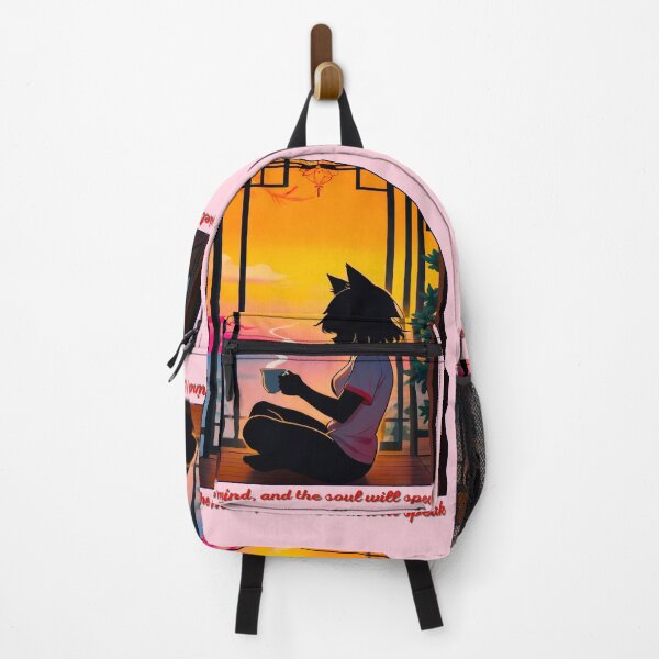 Item preview, unset Zen: Cat-Eared Anime Girl Relaxing at Twilight designed and sold by BLUESKY11a.
