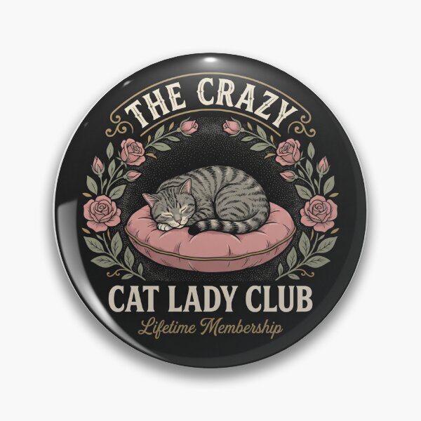 Item preview, The Crazy Cat Lady Club Vintage Shirt designed and sold by TeNovaStudio.