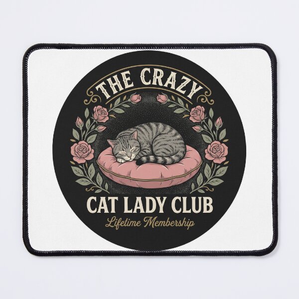 Item preview, The Crazy Cat Lady Club Vintage Shirt designed and sold by TeNovaStudio.