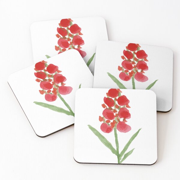 Artikelvorschau, Hand Painted Red Flower Watercolor Botanical entworfen und verkauft von DailyDoodlesBySumbul.