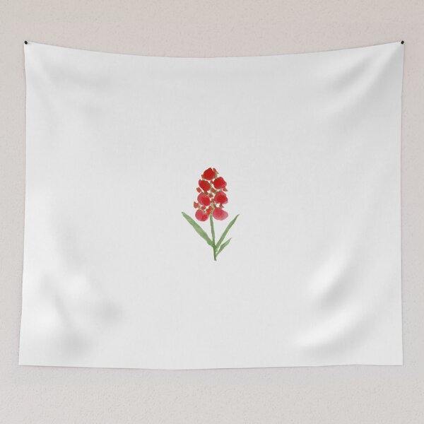 Item preview, Hand Painted Red Flower Watercolor Botanical designed and sold by DailyDoodlesBySumbul.