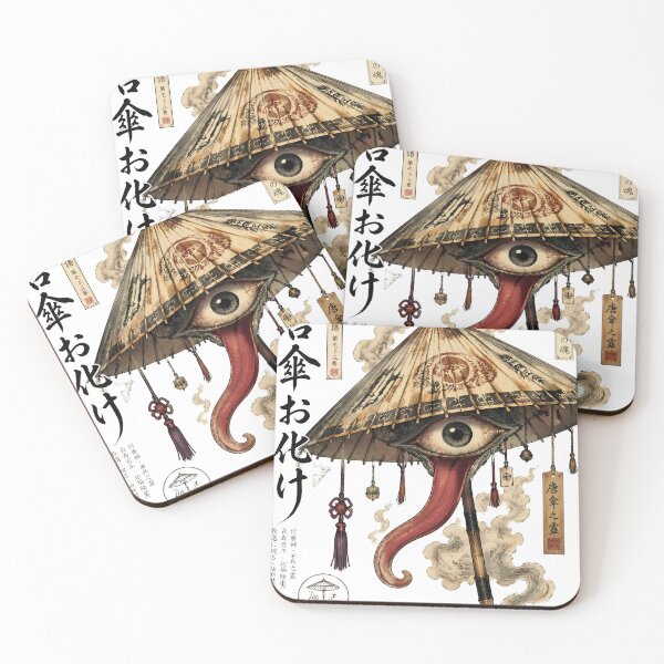 Item preview, Karakasa Obake Yokai Art – Haunted Umbrella Spirit Illustration designed and sold by kaxymax.
