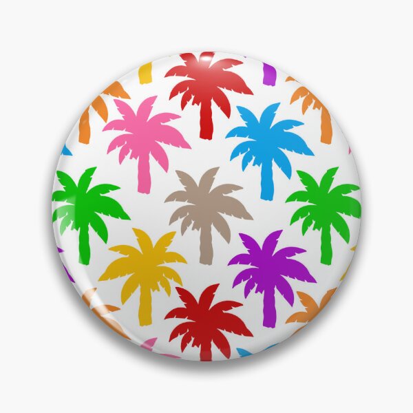 Item preview, Colorful Rainbow Palm Trees Design - White  designed and sold by PatternTitan.