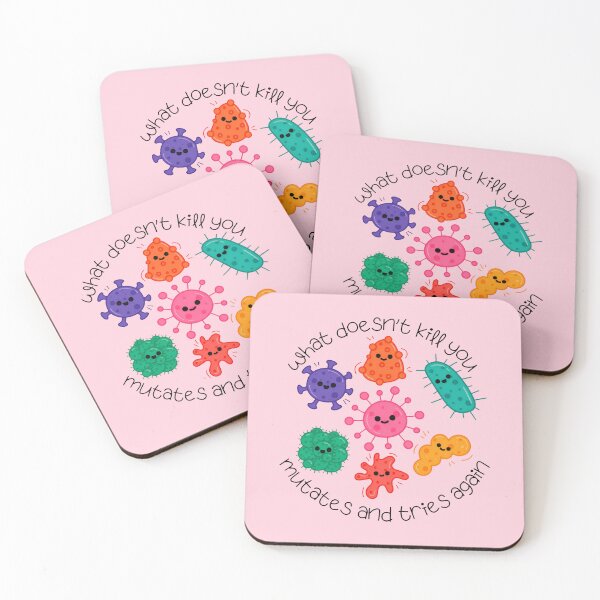Item preview, Cute Bacteria Science Sticker | Microbiology Lab Nerd Humor designed and sold by ronakris009.