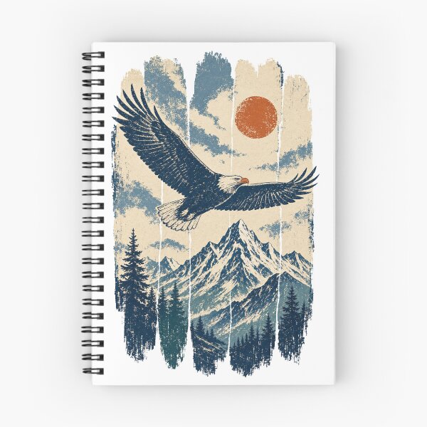 Item preview, Eagle Soaring Over Mountain Peaks designed and sold by VisualArtsOasis.