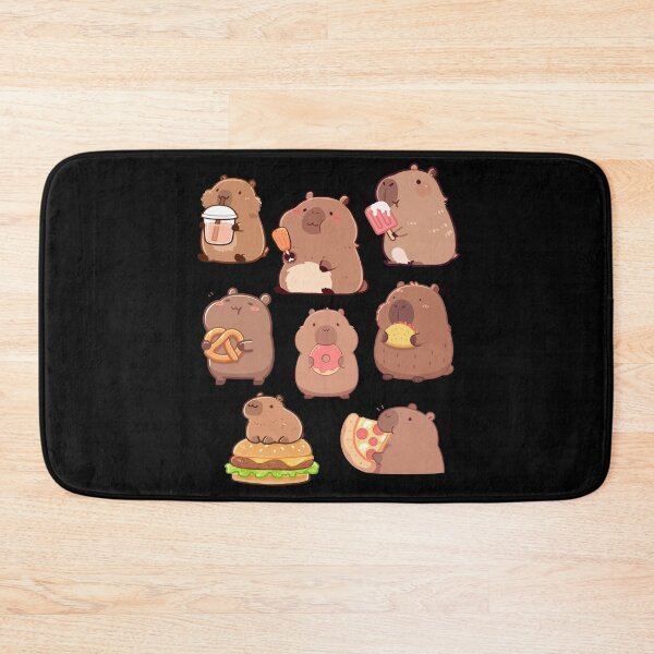 Item preview, Cute Capybara Eating Snacks designed and sold by EfiKrios.