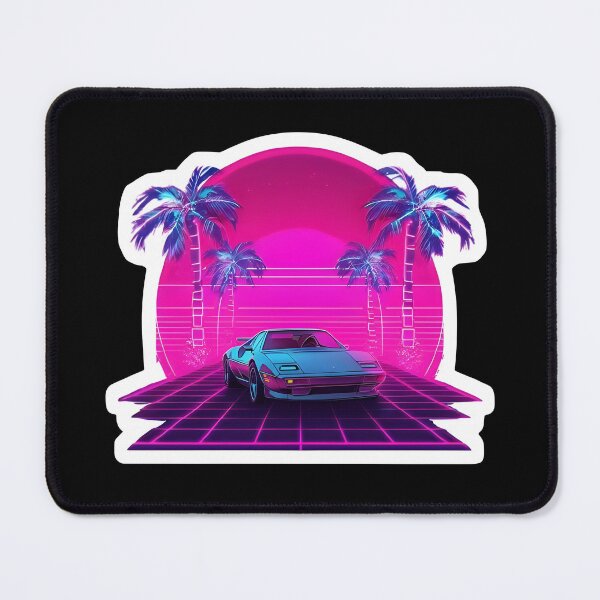 Item preview, Retro 1980s Synthwave Sports Car Drive designed and sold by 77Clover.