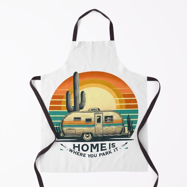 Item preview, Retro Camper Desert Sunset - Home Is Where You Park It designed and sold by NewVibeStudio.