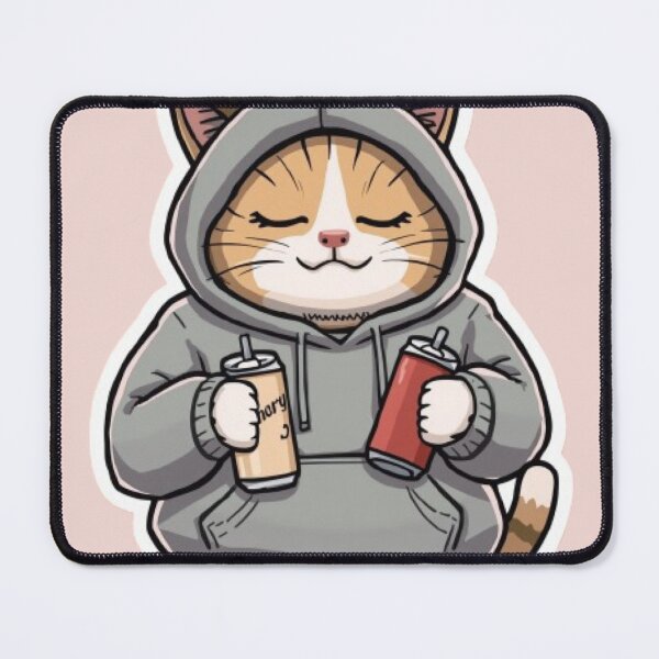 Item preview, No Sleep Just Gaming Cat Sticker designed and sold by Stylestickers55.