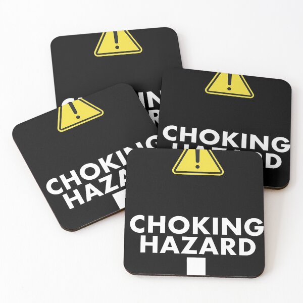 Item preview, Funny Choking Hazard Warning Sign with Arrow designed and sold by Andruzito.