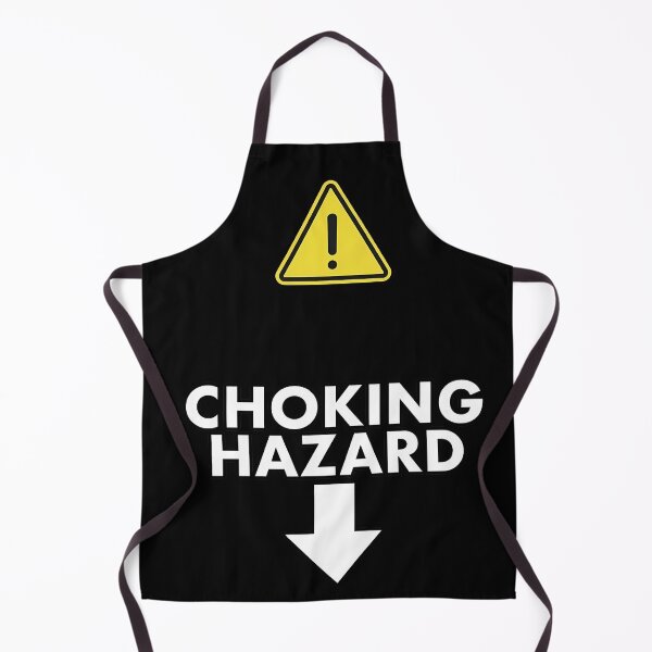 Item preview, Funny Choking Hazard Warning Sign with Arrow designed and sold by Andruzito.
