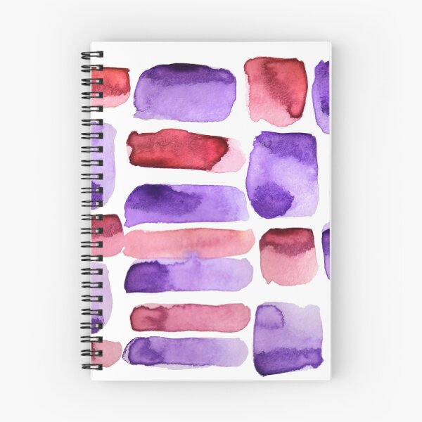 Item preview, Playful Watercolor Swatches Vibrant Royal Purple and Crimson Red designed and sold by Designs by Sara Felton.