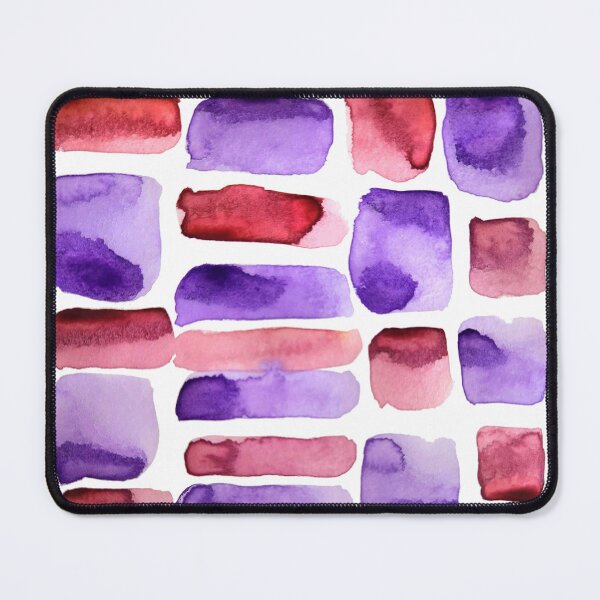 Item preview, Playful Watercolor Swatches Vibrant Royal Purple and Crimson Red designed and sold by Designs by Sara Felton.