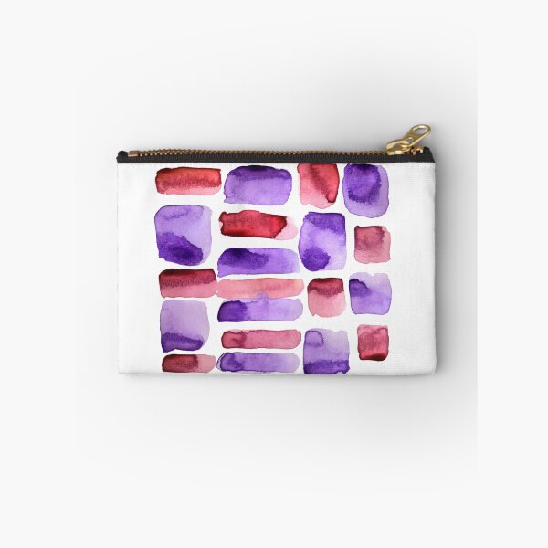 Item preview, Playful Watercolor Swatches Vibrant Royal Purple and Crimson Red designed and sold by Designs by Sara Felton.