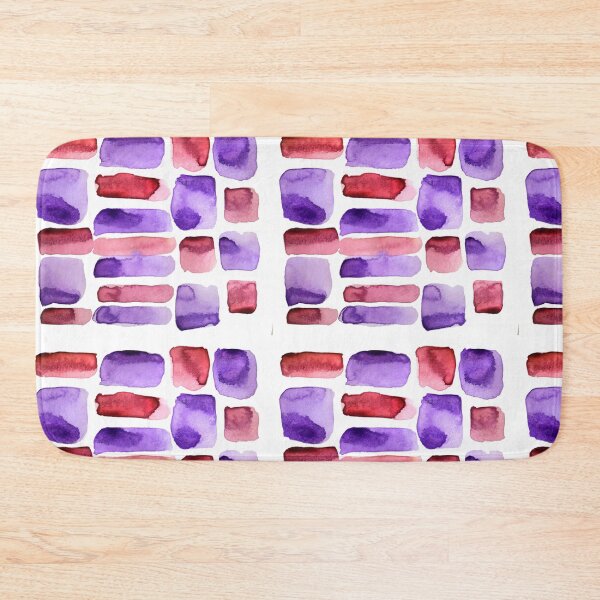 Item preview, Playful Watercolor Swatches Vibrant Royal Purple and Crimson Red designed and sold by Designs by Sara Felton.