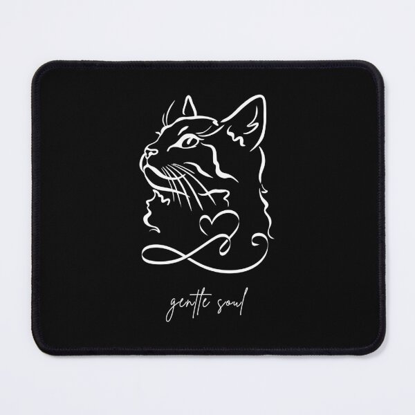 Item preview, Gentle Soul Cat Line Art | Minimal Cat Lover Aesthetic Design designed and sold by Lynn Creates.