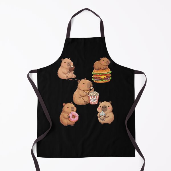 Item preview, Cute Capybara Eating Snacks designed and sold by EfiKrios.
