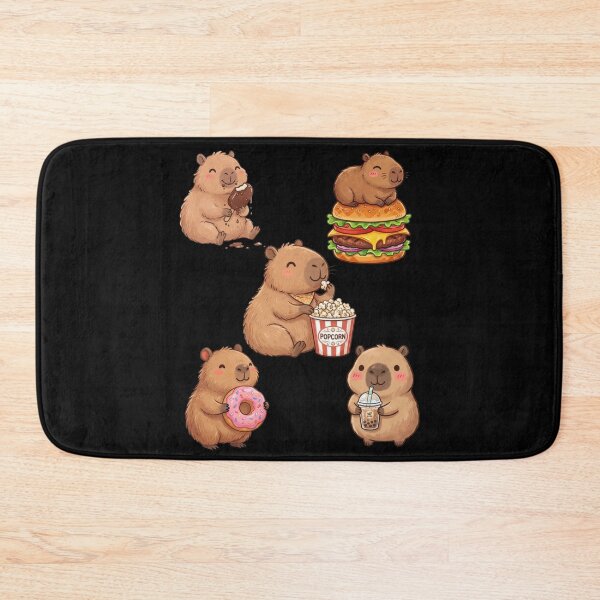 Item preview, Cute Capybara Eating Snacks designed and sold by EfiKrios.