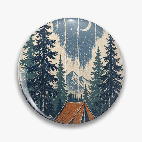 Item preview, Camping Tent Under the Pines designed and sold by VisualArtsOasis.
