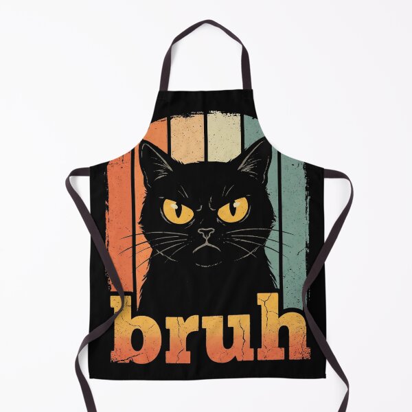 Item preview, Bruh Cat Funny Retro Sunset Shirt designed and sold by TeNovaStudio.