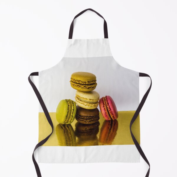 Item preview, Colorful Stack Of French Macarons On Gold Surface With Reflections — Gourmet Dessert Display designed and sold by Nmallia.
