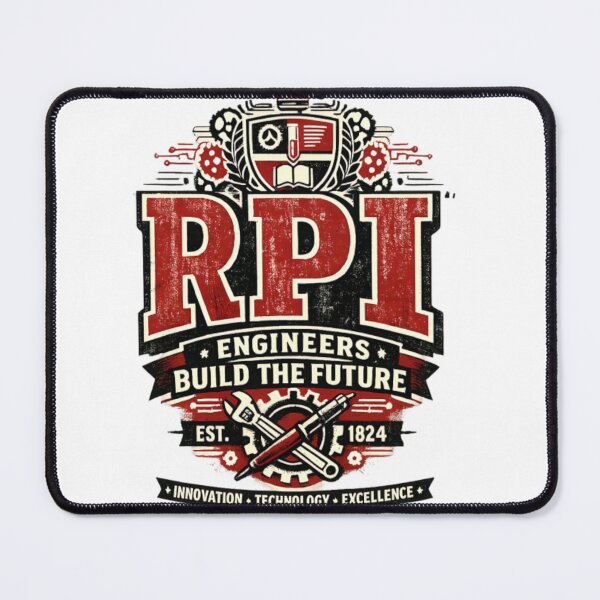 Item preview, RPI Engineers Build The Future Vintage Badge designed and sold by CatLovers Studio.