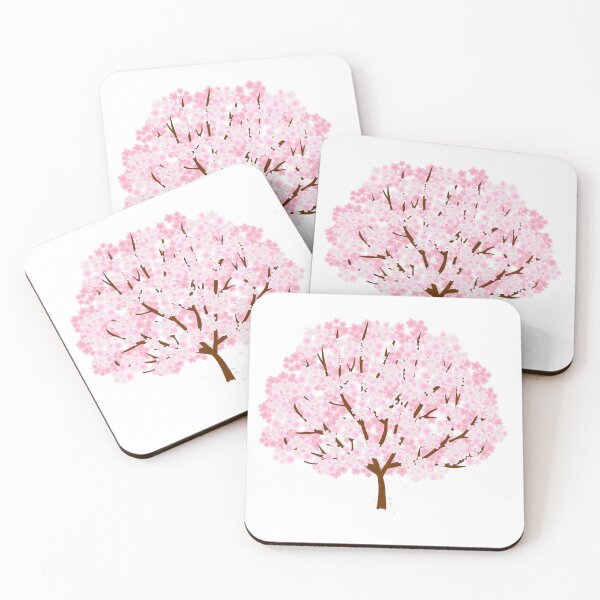 Item preview, Beautiful Pink Cherry Blossom Tree Illustration designed and sold by DailyDoodlesBySumbul.