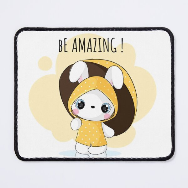 Item preview, Be Amazing Cute Bunny Motivational Art designed and sold by NNCollection.