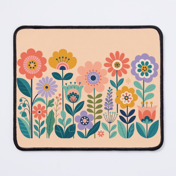 Item preview, Retro Groovy Floral Garden designed and sold by Far Out Goods.