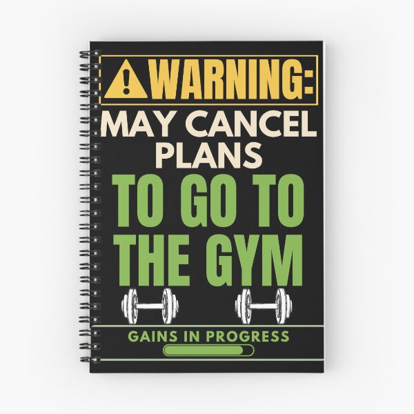 Item preview, Warning May Cancel Plans To Go To The Gym Funny Fitness T-Shirt designed and sold by Uvclick.