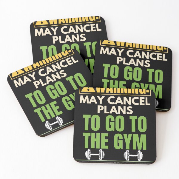 Item preview, Warning May Cancel Plans To Go To The Gym Funny Fitness T-Shirt designed and sold by Uvclick.