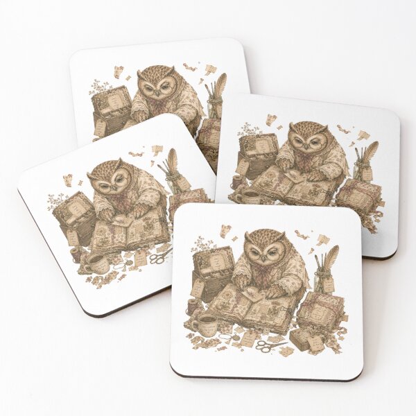 Item preview, Vintage Owl Journaling Dark Academia Scrapbook Aesthetic designed and sold by AQUILAKREO.
