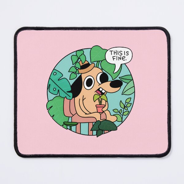 Item preview, This Is Fine Dog Meme | Funny Anxiety Office Humor designed and sold by ronakris009.