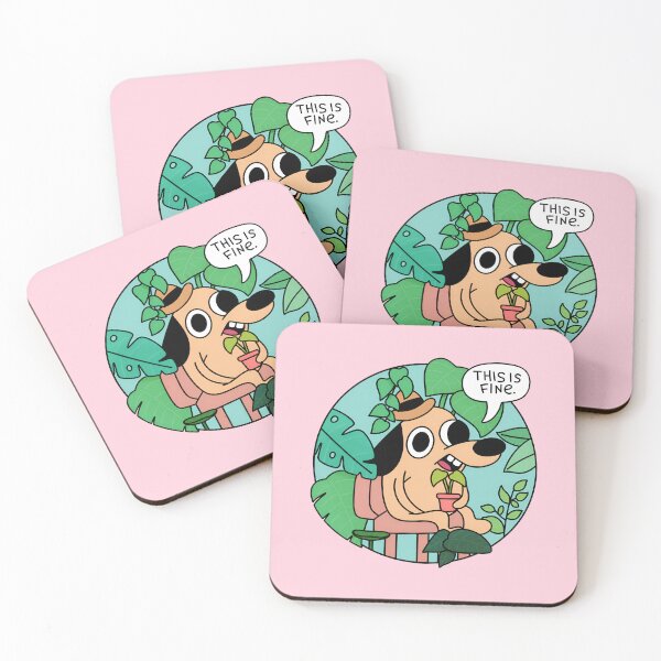 Item preview, This Is Fine Dog Meme | Funny Anxiety Office Humor designed and sold by ronakris009.