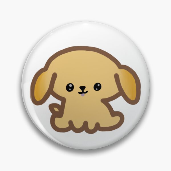 Item preview, Cute Solid Golden Kawaii Puppy designed and sold by AestheteArchive.