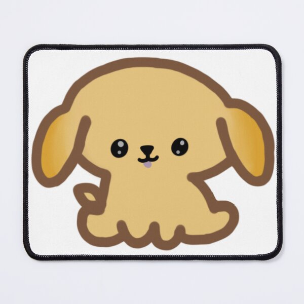 Item preview, Cute Solid Golden Kawaii Puppy designed and sold by AestheteArchive.
