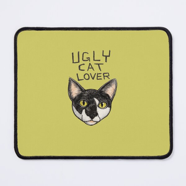 Item preview, Ugly Cat Lover | Funny Black and White Cat Illustration designed and sold by pigeonlovrs.