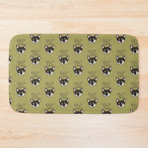 Item preview, Ugly Cat Lover | Funny Black and White Cat Illustration designed and sold by pigeonlovrs.
