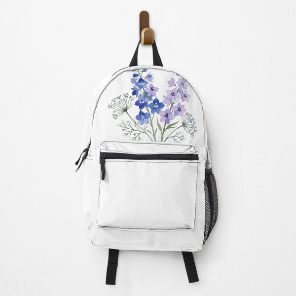 Item preview, Blue and Purple Watercolor Wildflower Bouquet designed and sold by DailyDoodlesBySumbul.