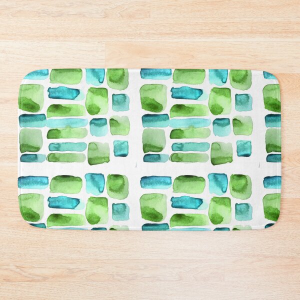 Item preview, Playful Watercolor Swatches Elegant Summer Blue Green designed and sold by Designs by Sara Felton.
