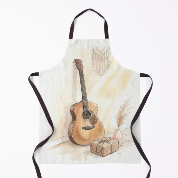 Item preview, Acoustic Guitar Watercolor Card | Boho Music Lover Gift | Guitarist Birthday Card designed and sold by MelodicArt.