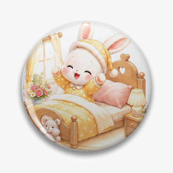 Item preview, Cute Bunny in Lovely Bedroom designed and sold by Pim-Crystal.