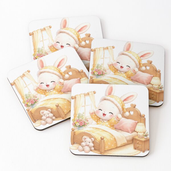 Item preview, Cute Bunny in Lovely Bedroom designed and sold by Pim-Crystal.