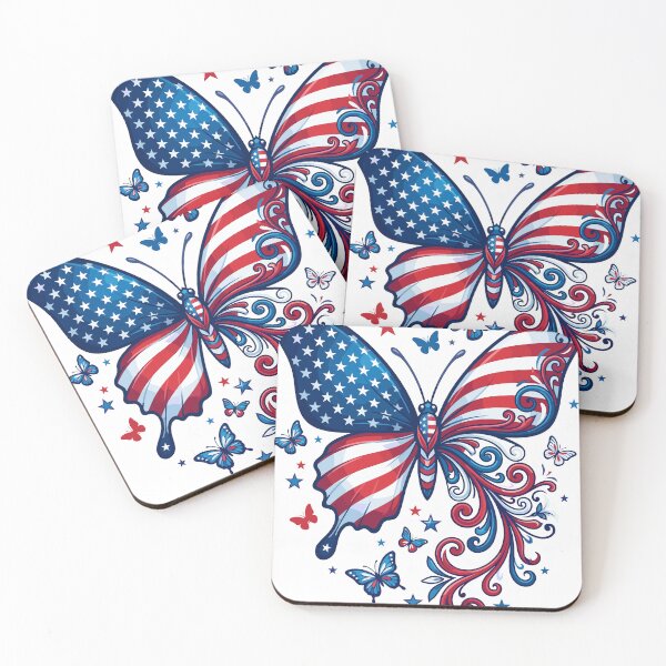 Item preview, Patriotic Butterfly USA Flag Fourth of July Independence Day designed and sold by MrDesing10 ⭐⭐⭐⭐⭐.